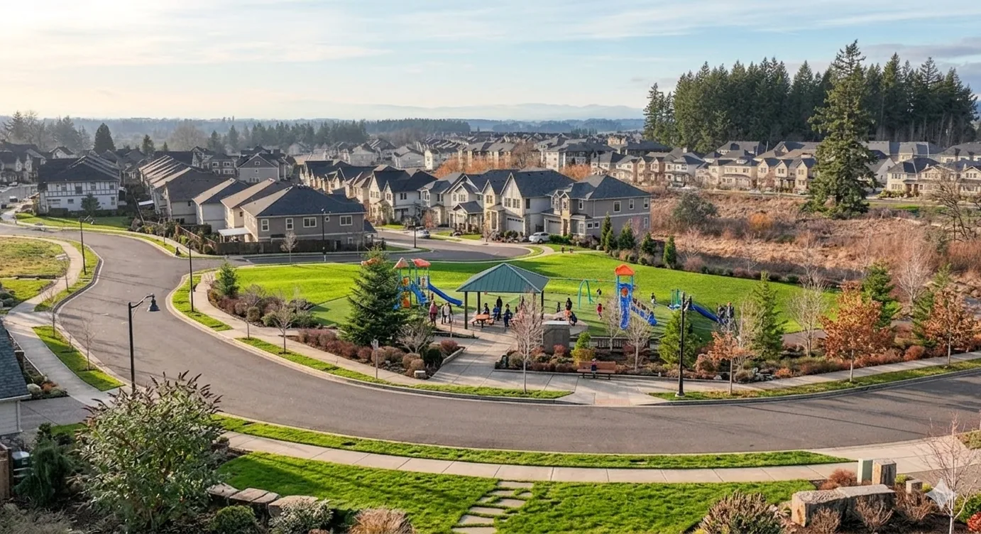 Bethany Oregon neighborhood during the day